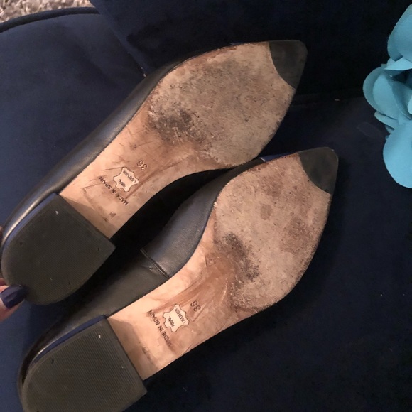 Two tone black and blue  LK Bennett flats - Picture 3 of 3